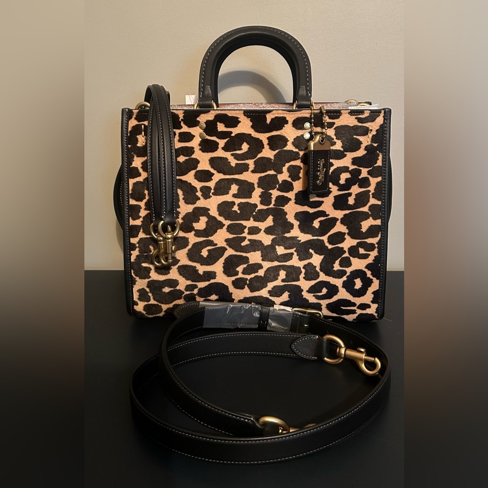 ***SOLD****Rogue Bag In Haircalf With Leopard Print NWT***